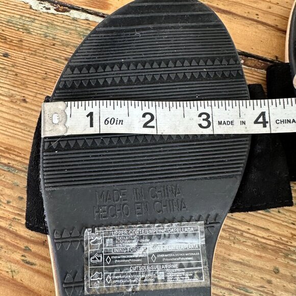 Forever 21 Black Slip On Sandals  Size 9, slip on sandals,‎ black sandals - Picture 5 of 6